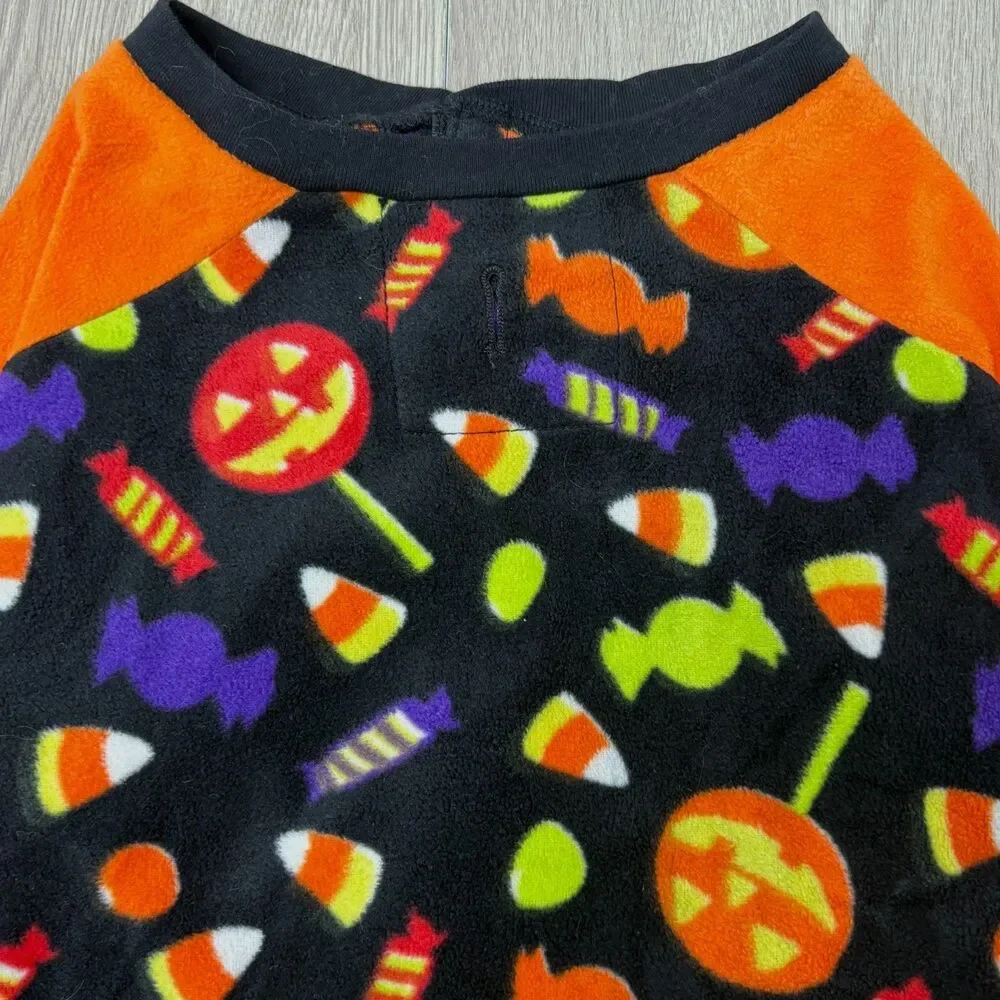 Halloween Dog Clothes Lot 2 Sweater Fleece Costume M L Candy Bad to Bone